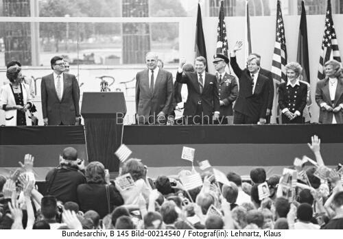 US-Präsident Reagan in Berlin 1987