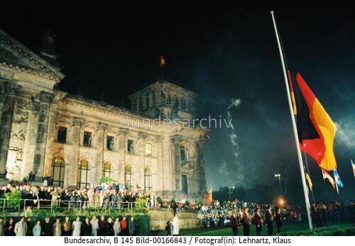 Tag der Deutschen Einheit 1990 / Reichstag