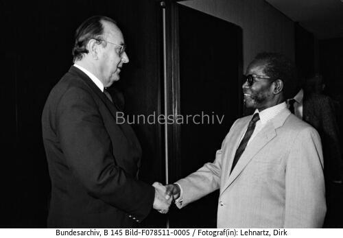 Bonn, BM Genscher, ANC-Präsident Tambo