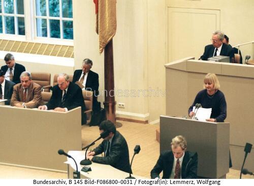 Bonn, Bundestagssondersitzung Golfkrise, Rede MdB Wollenberger