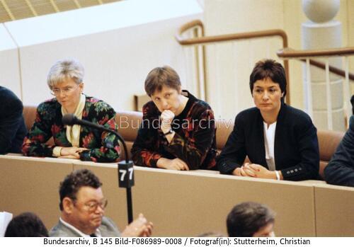 Bonn, Bundestagssitzung, BM Hasselfeldt, BM Merkel, BM Rönsch