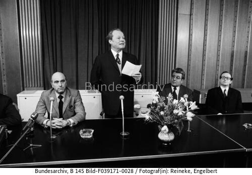 Bonn, BPA, BK Brandt, Amtseinführung StS v. Wechmar