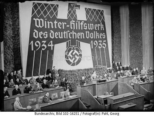 Berlin, Reichstag, Eröffnung WHW