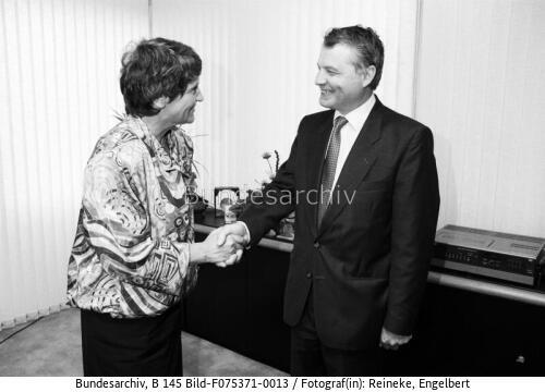 Bonn, BM Süssmuth, AIDS-Virus-Entdecker Montagnier
