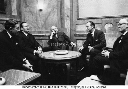 Bundeskanzler Erhard in Frankreich 1963