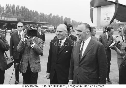 Französischer Premierminister Pompidou in Bonn 1964