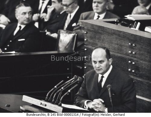 Bundestagssitzung / Debatte über die Verjährung der NS-Verbrechen 1965