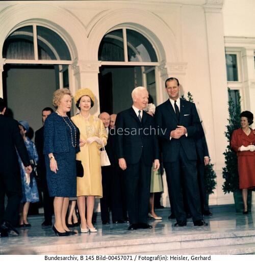 Britische Königin Elizabeth II. in Bonn 1965 / Staatsbesuch