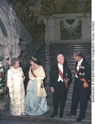 Britische Königin Elizabeth II. in Brühl 1965