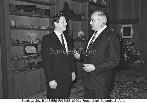 Bonn, Bundeskanzleramt, BK Kohl, US-Senator Gore