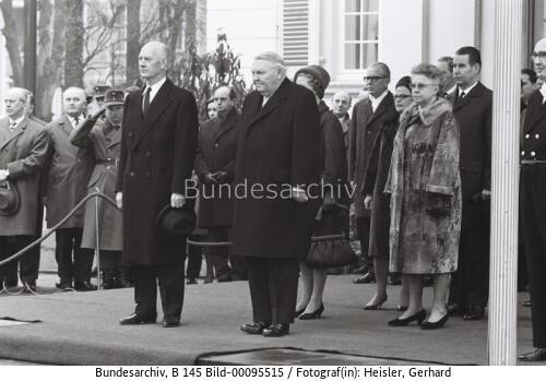 Norwegischer Ministerpräsident Gerhardsen in Bonn 1965