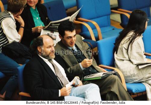Bundestagssitzung 1995 / MdBs Schlauch und Özdemir