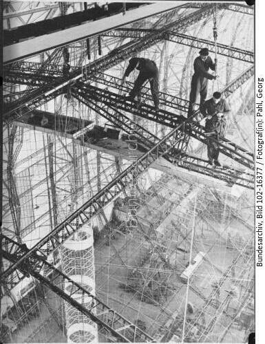 Friedrichshafen, Zeppelin LZ 129, Bau