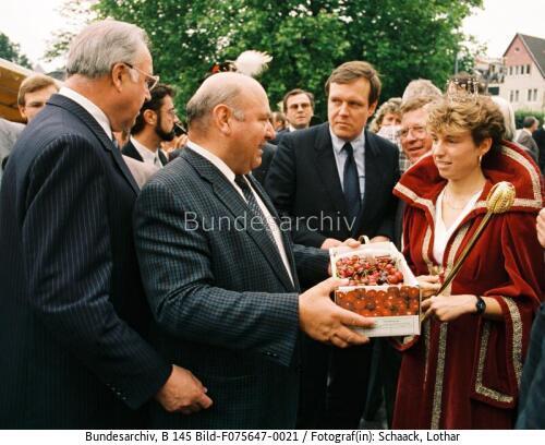 Bonn, BPA-Journalistenfest, BK Kohl, BM Kiechle, MdB Rühe