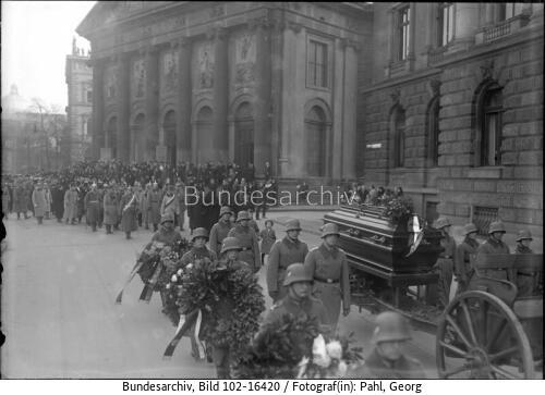 Berlin, Beerdigung Oskar v. Hutier