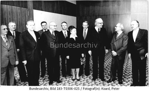 Berlin, Empfang Kirchenleitung bei Honecker