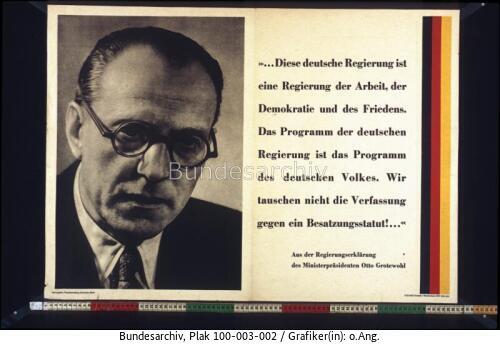 Regierungserklärung von Otto Grotewohl