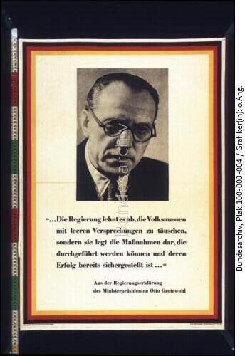 Regierungserklärung von Otto Grotewohl