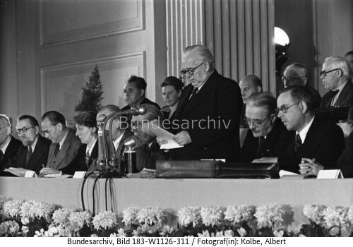 Berlin, DDR-Gründung, 9. Volksratsitzung, Rede Pieck