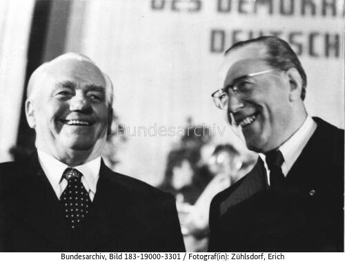 Berlin, DDR-Gründung, Wahl Pieck; Grotewohl