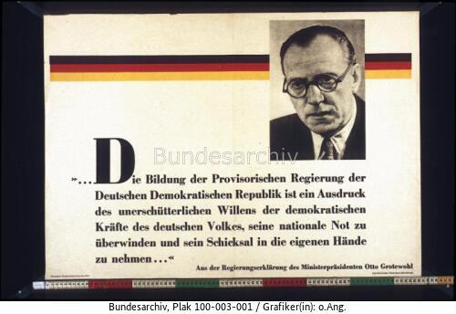 Regierungserklärung von Otto Grotewohl