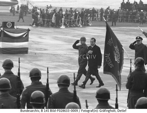 Berlin, Flughafen-Tempelhof, US-Präsident Nixon