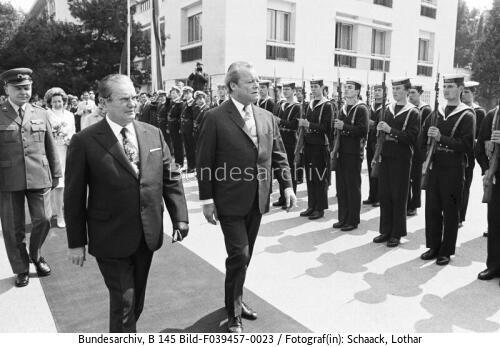 Jugoslawien, Insel Brioni, BK Brandt, Jugoslawiens Staatspräsident Tito