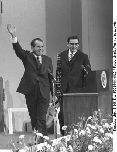 Berlin, Siemens-Werke, Besuch US-Präsident Nixon