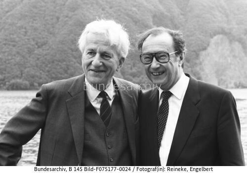 Luganer-See, BPräs v. Weizsäcker, Schweizer Bundespräsident Aubert