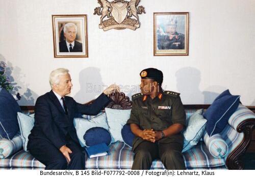 Nigeria, Afrikareise, BPräs v. Weizsäcker, Nigerianischer Präsident Babangida