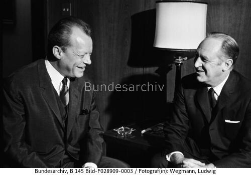 Washington D.C., BM Brandt, US-Außenminister Rogers
