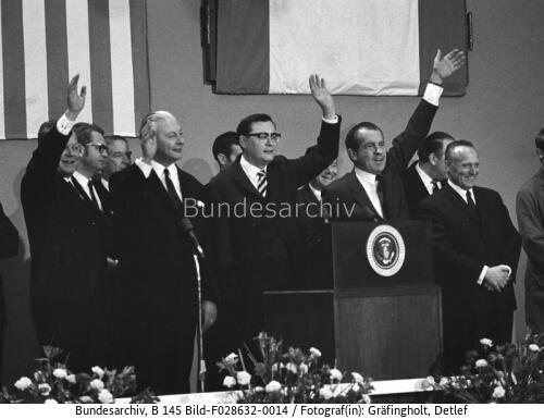 Berlin, Siemens-Werke, Besuch US-Präsident Nixon