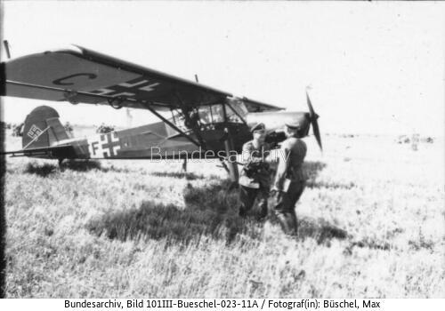 Russland, Fieseler Fi 156, Landung