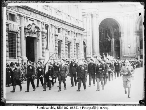 Mailand, Parade italienischer Frontkämpfer