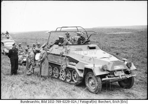 Frankreich, Heinz Guderian, Adolf Kuntzen in SPW