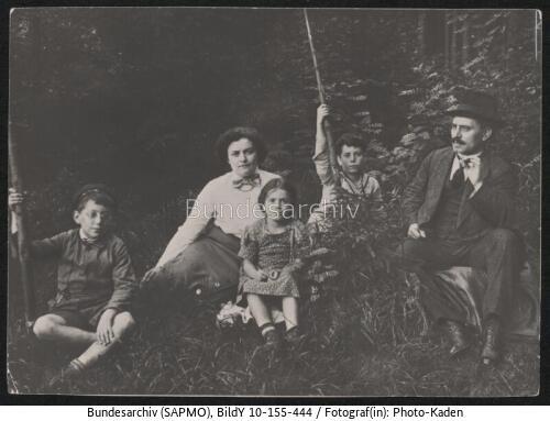 Oberwiesenthal, Karl Liebknecht mit Familie