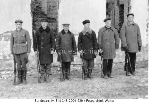 Russland, Mogilew, einheimische Miliz