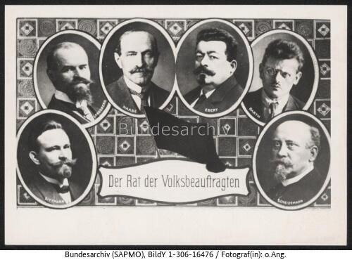 Rat der Volksbeauftragten, Postkarte