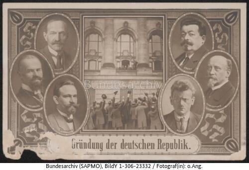 Rat der Volksbeauftragten, Postkarte