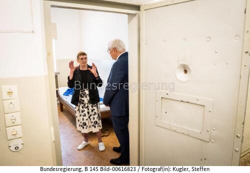 Bundespräsident Frank-Walter Steinmeier in der Gedenkstätte Berlin-Hohenschönhausen 2026