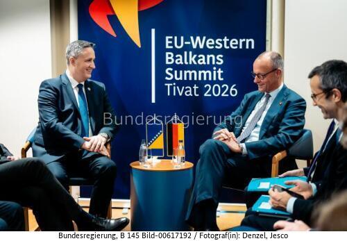 Bundeskanzler Friedrich Merz beim EU-Westbalkangipfel 2026