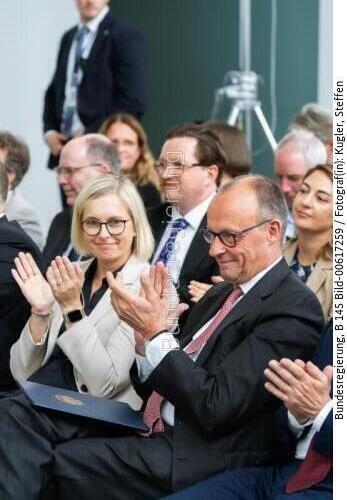 Bundeskanzler Friedrich Merz bei der "startsocial"-Preisverleihung 2026
