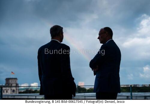 Bundeskanzler Friedrich Merz mit MP Markus Söder 2026