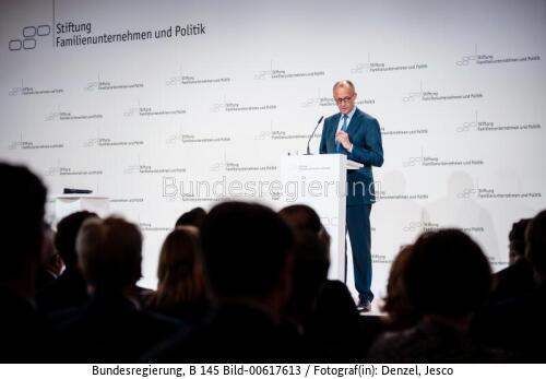 Bundeskanzler Friedrich Merz beim „Tag der Familienunternehmer“ 2026