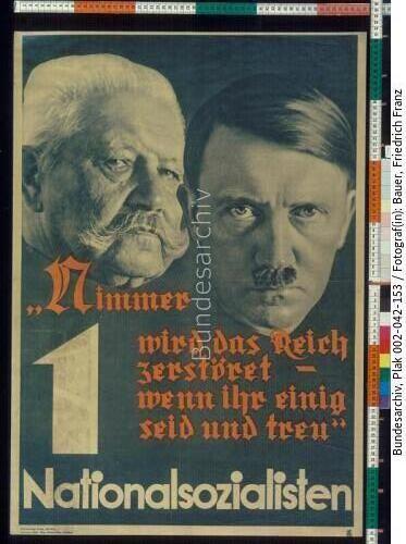 Reichstagswahl, NSDAP-Wahlplakat
