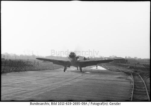 Frankreich, St. Pol, Flugzeug Me 109