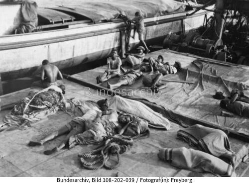 Kamerun, Schiffsarbeiter