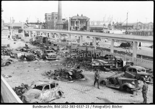 Calais, Zerstörte Fahrzeuge