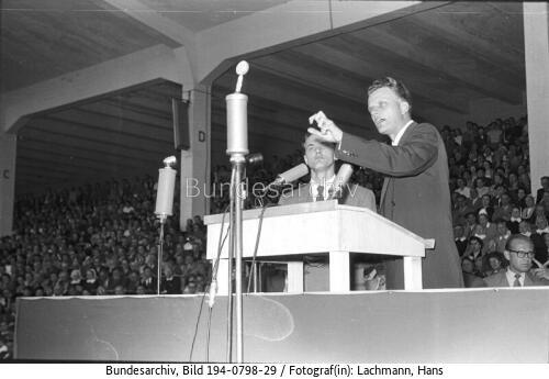 Düsseldorf, Veranstaltung mit Billy Graham