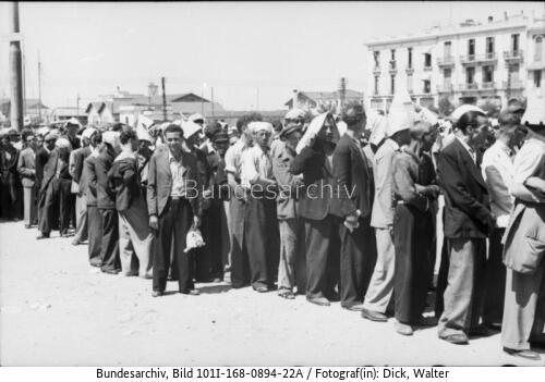 Griechenland, Saloniki, Erfassung von Juden